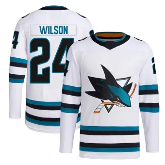 Men's Doug Wilson San Jose Sharks Away Primegreen Jersey - White Authentic