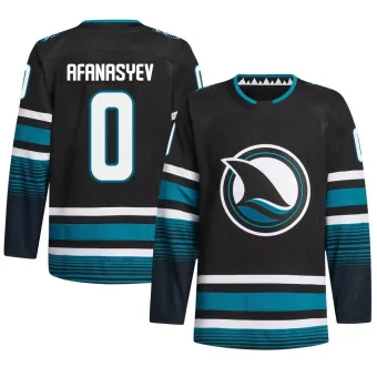 Men's Egor Afanasyev San Jose Sharks Alternate Primegreen Jersey - Black Authentic