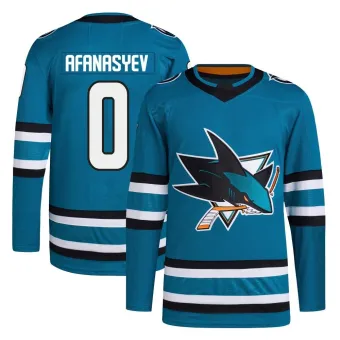 Men's Egor Afanasyev San Jose Sharks Home Primegreen Jersey - Teal Authentic