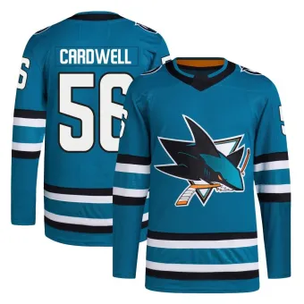 Men's Ethan Cardwell San Jose Sharks Home Primegreen Jersey - Teal Authentic