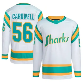 Men's Ethan Cardwell San Jose Sharks Reverse Retro 2.0 Jersey - White Authentic