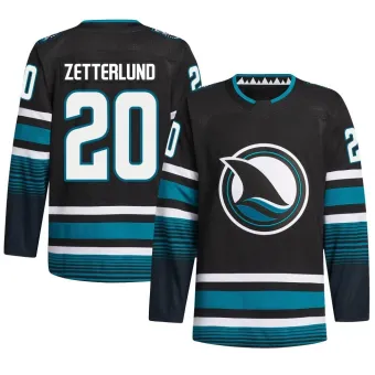 Men's Fabian Zetterlund San Jose Sharks Alternate Primegreen Jersey - Black Authentic