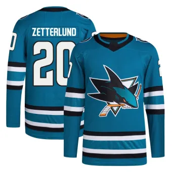 Men's Fabian Zetterlund San Jose Sharks Home Primegreen Jersey - Teal Authentic