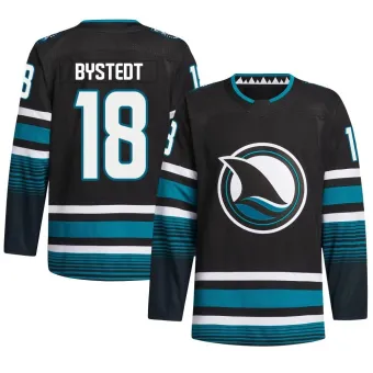 Men's Filip Bystedt San Jose Sharks Alternate Primegreen Jersey - Black Authentic