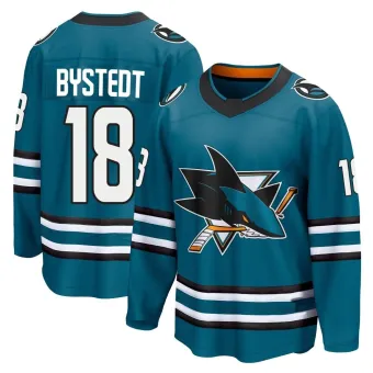 Men's Filip Bystedt San Jose Sharks Home 2nd Jersey - Teal Breakaway