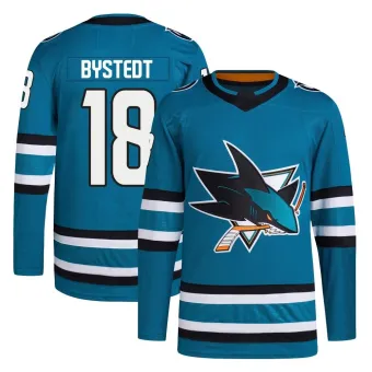 Men's Filip Bystedt San Jose Sharks Home Primegreen Jersey - Teal Authentic