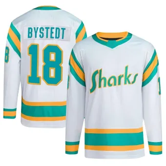 Men's Filip Bystedt San Jose Sharks Reverse Retro 2.0 Jersey - White Authentic