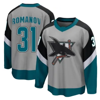 Men's Georgi Romanov San Jose Sharks 2020/21 Special Edition Jersey - Gray Breakaway