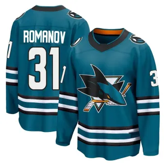 Men's Georgi Romanov San Jose Sharks Home 2nd Jersey - Teal Breakaway