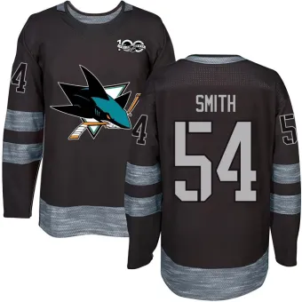 Men's Givani Smith San Jose Sharks 1917-2017 100th Anniversary Jersey - Black Authentic