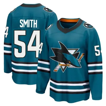 Men's Givani Smith San Jose Sharks Home 2nd Jersey - Teal Breakaway