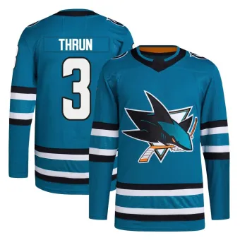 Men's Henry Thrun San Jose Sharks Home Primegreen Jersey - Teal Authentic