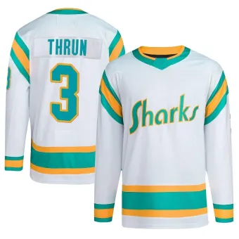 Men's Henry Thrun San Jose Sharks Reverse Retro 2.0 Jersey - White Authentic