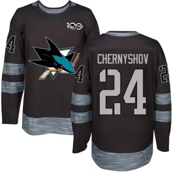 Men's Igor Chernyshov San Jose Sharks 1917-2017 100th Anniversary Jersey - Black Authentic