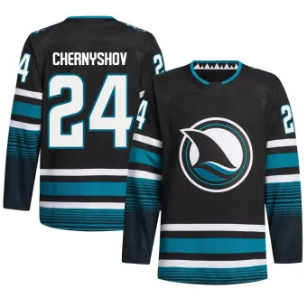 Men's Igor Chernyshov San Jose Sharks Alternate Primegreen Jersey - Black Authentic