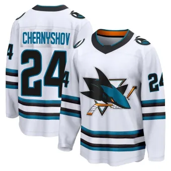 Men's Igor Chernyshov San Jose Sharks Away 2nd Jersey - White Breakaway