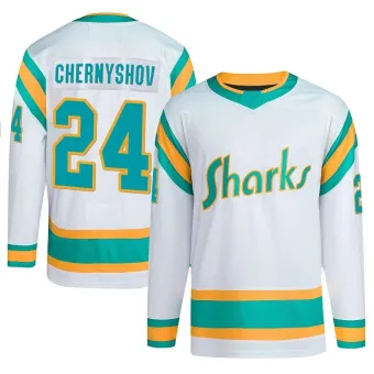 Men's Igor Chernyshov San Jose Sharks Reverse Retro 2.0 Jersey - White Authentic