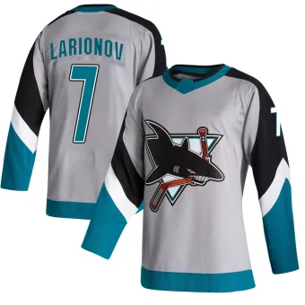 Men's Igor Larionov San Jose Sharks 2020/21 Reverse Retro Jersey - Gray Authentic