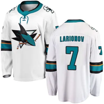 Men's Igor Larionov San Jose Sharks Away Jersey - White Breakaway