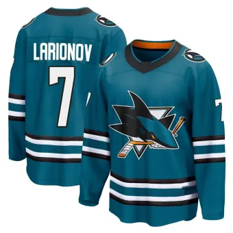 Men's Igor Larionov San Jose Sharks Home 2nd Jersey - Teal Breakaway