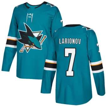 Men's Igor Larionov San Jose Sharks Home Jersey - Teal Authentic