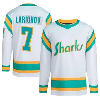 Men's Igor Larionov San Jose Sharks Reverse Retro 2.0 Jersey - White Authentic