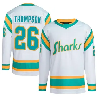 Men's Jack Thompson San Jose Sharks Reverse Retro 2.0 Jersey - White Authentic