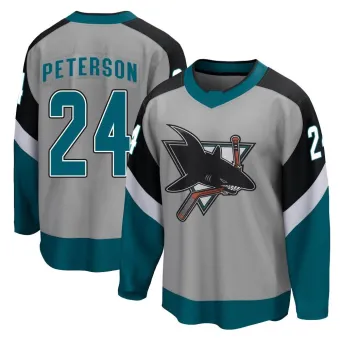 Men's Jacob Peterson San Jose Sharks 2020/21 Special Edition Jersey - Gray Breakaway