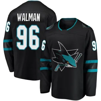 Men's Jake Walman San Jose Sharks Alternate Jersey - Black Breakaway