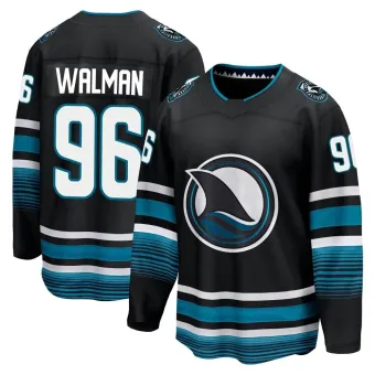 Men's Jake Walman San Jose Sharks Alternate Premier Jersey - Black Breakaway