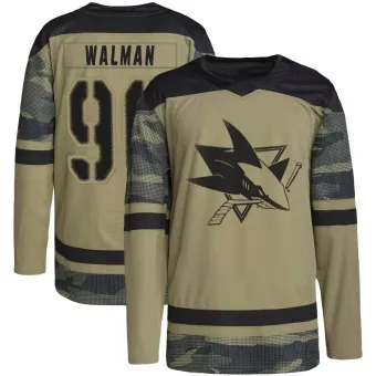 Men's Jake Walman San Jose Sharks Military Appreciation Practice Jersey - Camo Authentic