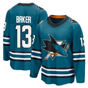 Men's Jamie Baker San Jose Sharks Home 2nd Jersey - Teal Breakaway