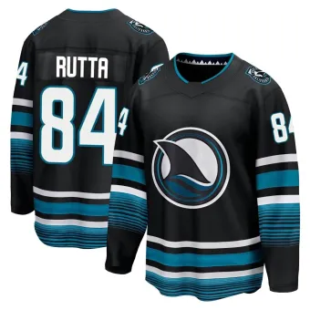 Men's Jan Rutta San Jose Sharks Alternate Premier Jersey - Black Breakaway