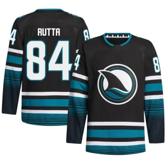 Men's Jan Rutta San Jose Sharks Alternate Primegreen Jersey - Black Authentic