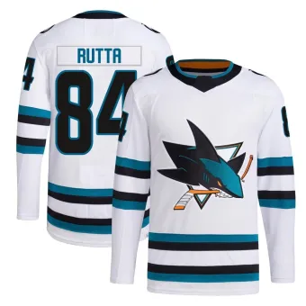 Men's Jan Rutta San Jose Sharks Away Primegreen Jersey - White Authentic