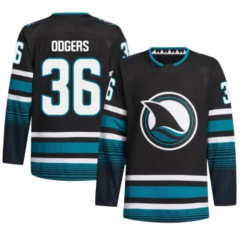 Men's Jeff Odgers San Jose Sharks Alternate Primegreen Jersey - Black Authentic