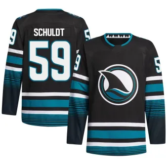 Men's Jimmy Schuldt San Jose Sharks Alternate Primegreen Jersey - Black Authentic