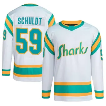 Men's Jimmy Schuldt San Jose Sharks Reverse Retro 2.0 Jersey - White Authentic