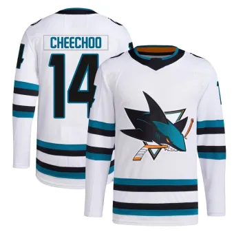 Men's Jonathan Cheechoo San Jose Sharks Away Primegreen Jersey - White Authentic