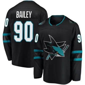 Men's Justin Bailey San Jose Sharks Alternate Jersey - Black Breakaway