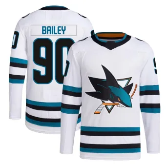 Men's Justin Bailey San Jose Sharks Away Primegreen Jersey - White Authentic