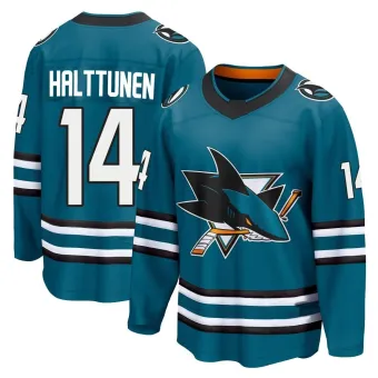 Men's Kasper Halttunen San Jose Sharks Home 2nd Jersey - Teal Breakaway