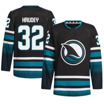 Men's Kelly Hrudey San Jose Sharks Alternate Primegreen Jersey - Black Authentic