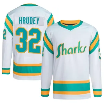 Men's Kelly Hrudey San Jose Sharks Reverse Retro 2.0 Jersey - White Authentic