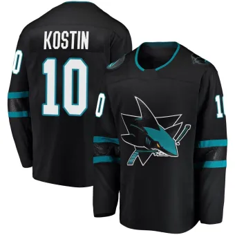 Men's Klim Kostin San Jose Sharks Alternate Jersey - Black Breakaway