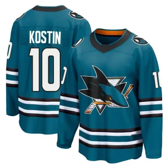 Men's Klim Kostin San Jose Sharks Home 2nd Jersey - Teal Breakaway