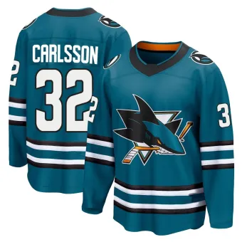 Men's Lucas Carlsson San Jose Sharks Home 2nd Jersey - Teal Breakaway