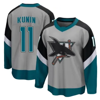 Men's Luke Kunin San Jose Sharks 2020/21 Special Edition Jersey - Gray Breakaway