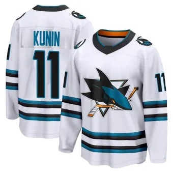 Men's Luke Kunin San Jose Sharks Away 2nd Jersey - White Breakaway