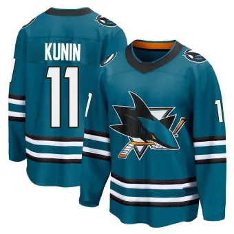 Men's Luke Kunin San Jose Sharks Home 2nd Jersey - Teal Breakaway